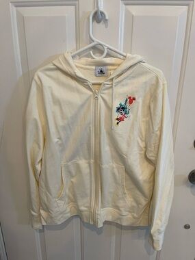 Soft yellow Mickey Mouse Zip Hoodie